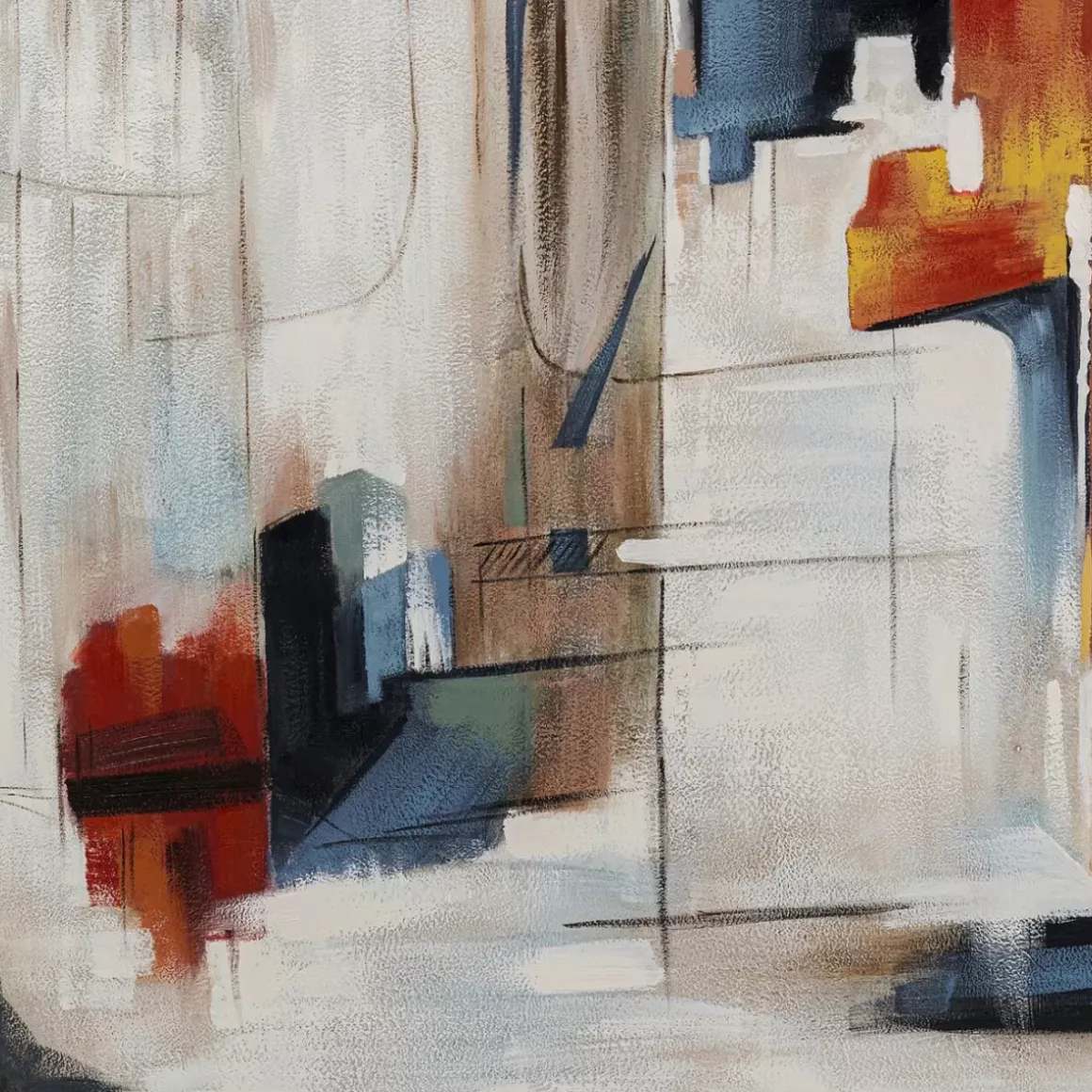 Outlet Gerahmtes Bild Visione Obliquo 100X100Cm Bilder