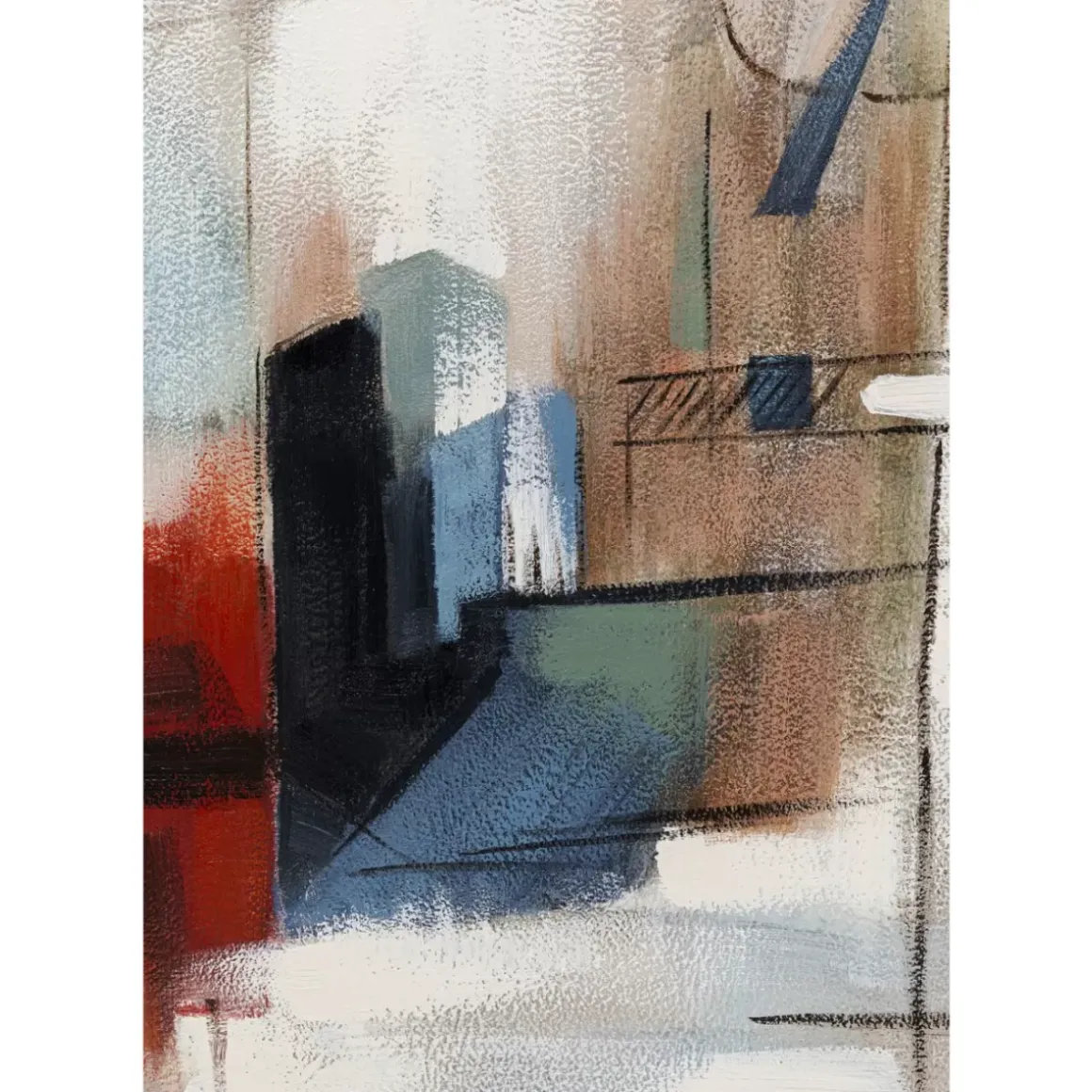 Outlet Gerahmtes Bild Visione Obliquo 100X100Cm Bilder