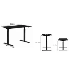 New Gestell Tavola Office Schwarz Smart Tische