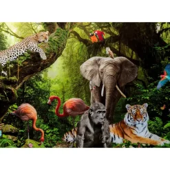 New Glasbild Animal Paradise 150X100Cm Bilder