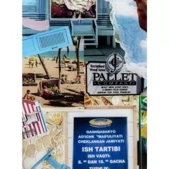 Online Glasbild Holiday In The 60S 120X150Cm Bilder