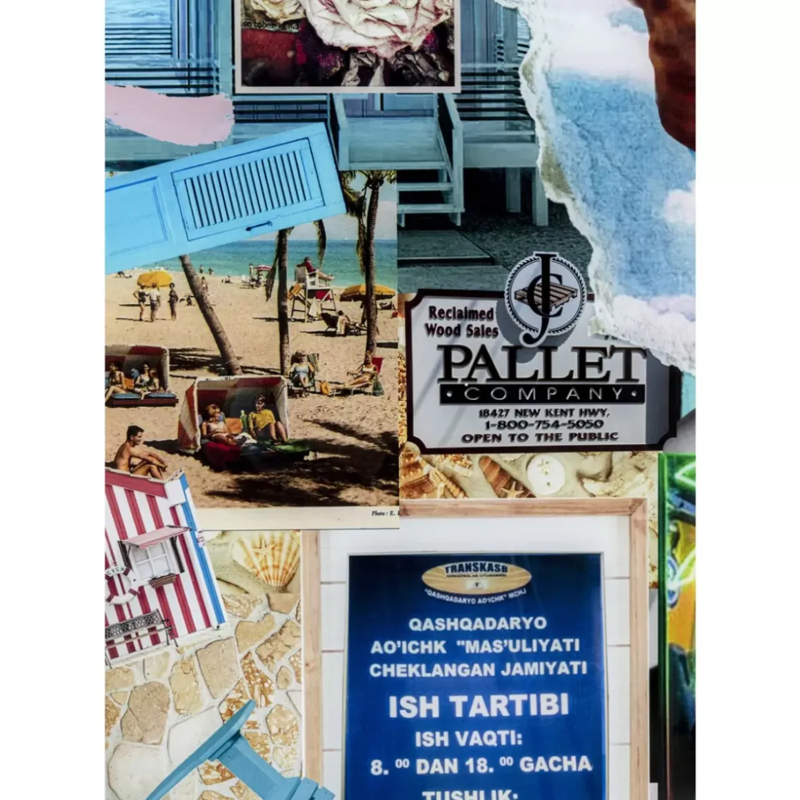 Online Glasbild Holiday In The 60S 120X150Cm Bilder