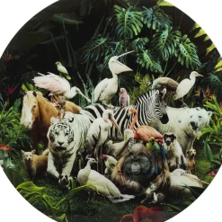 Outlet Glasbild Jungle Animals O120Cm Bilder