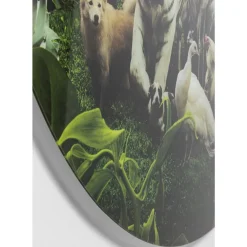 Outlet Glasbild Jungle Animals O120Cm Bilder
