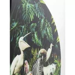 Outlet Glasbild Jungle Animals O120Cm Bilder