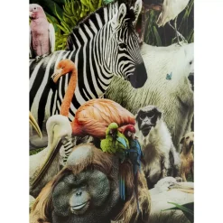 Outlet Glasbild Jungle Animals O120Cm Bilder