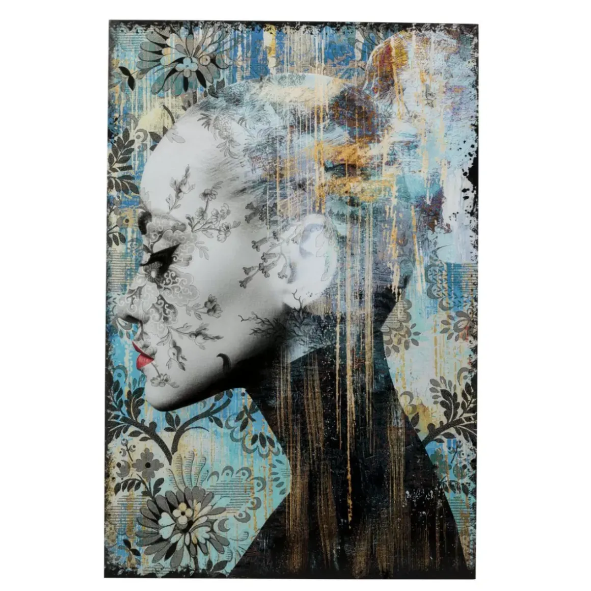 Outlet Glasbild Lady Flower 100X150Cm Bilder