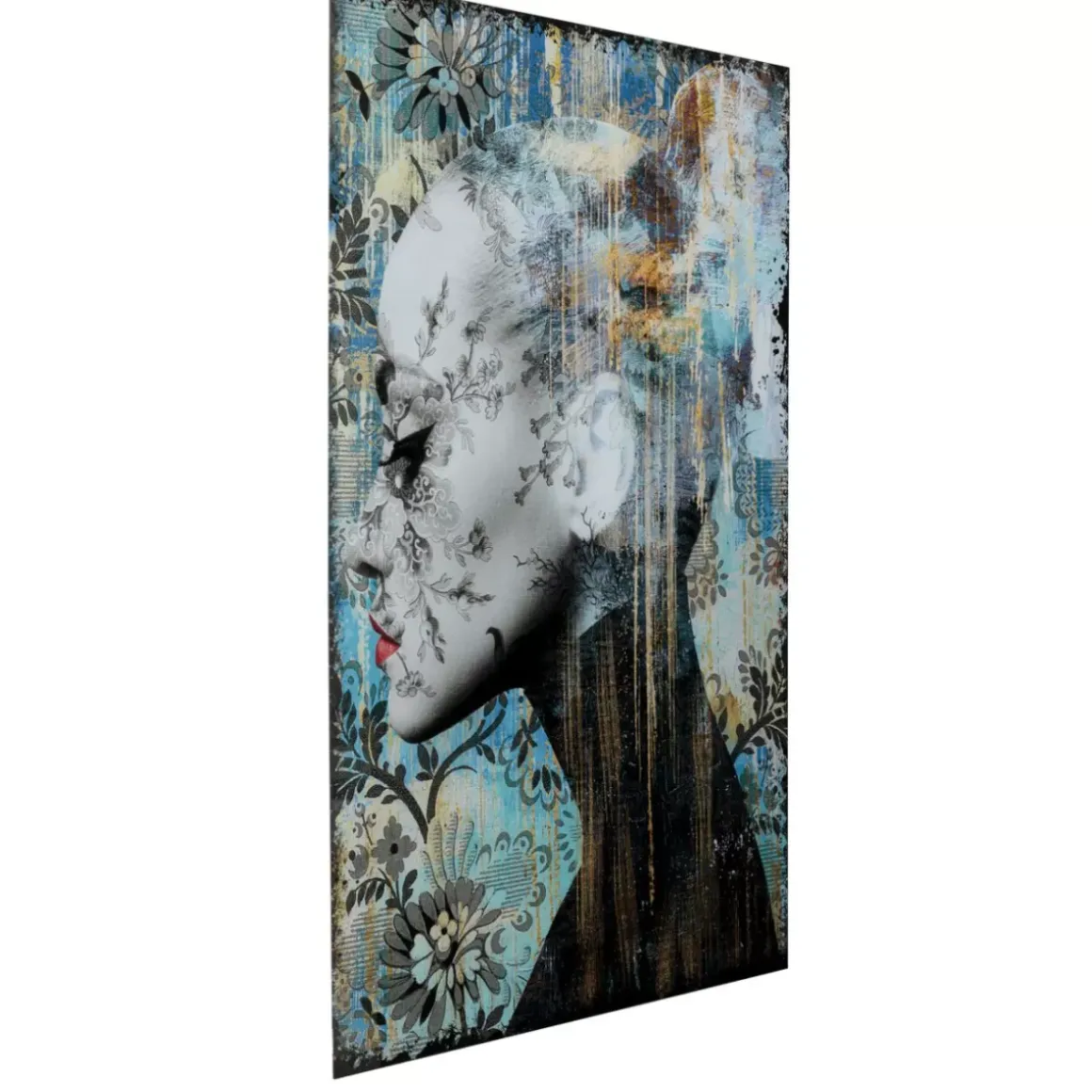 Outlet Glasbild Lady Flower 100X150Cm Bilder