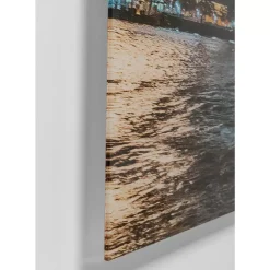 Best Glasbild Night Skyline 90X120Cm Bilder