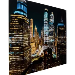 Online Glasbild Skyline Night 150X100Cm Bilder