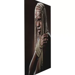 New Glasbild Traditional Beads Man 100X150Cm Bilder
