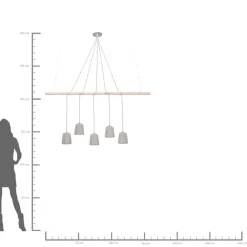 New Hangeleuchte Dining Concrete Cinque Hängeleuchten