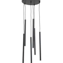 Outlet Hangeleuchte Living Vegas Rund Schwarz Matt O35Cm Hängeleuchten