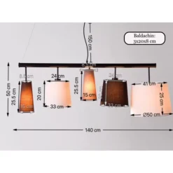 Sale Hangeleuchte Parecchi Black 140 Hängeleuchten