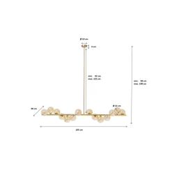 Outlet Hangeleuchte Scala Balls Brass 150Cm Hängeleuchten