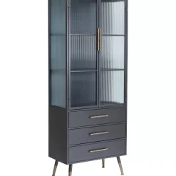 New Hochschrank La Gomera 2 Turen 3 Schube Regale