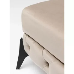 Clearance Hocker Bellissima Velvet Beige 80Cm Sitzbänke