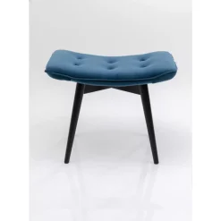 Best Hocker Black Vicky Velvet Petrol 46X59Cm Sitzbänke