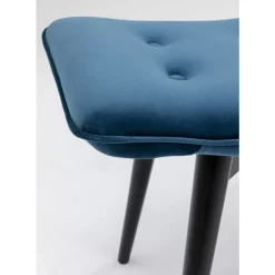 Best Hocker Black Vicky Velvet Petrol 46X59Cm Sitzbänke