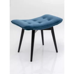 Best Hocker Black Vicky Velvet Petrol 46X59Cm Sitzbänke