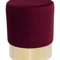 Sale Hocker Cherry Bordeaux Brass O35Cm Sitzbänke