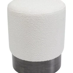 Outlet Hocker Cherry Boucle Creme Smoke O35Cm Sitzbänke