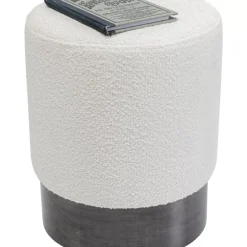 Outlet Hocker Cherry Boucle Creme Smoke O35Cm Sitzbänke