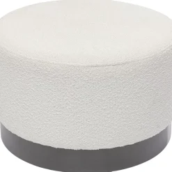 Hot Hocker Cherry Boucle Creme Smoke O55Cm Sitzbänke