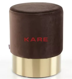 Clearance Hocker Cherry Braun Brass O35Cm Sitzbänke