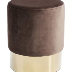 Clearance Hocker Cherry Braun Brass O35Cm Sitzbänke