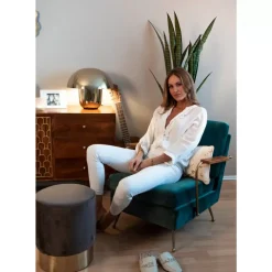 Clearance Hocker Cherry Braun Brass O35Cm Sitzbänke