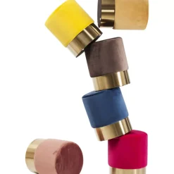 Clearance Hocker Cherry Braun Brass O35Cm Sitzbänke