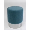 New Hocker Cherry Lina Blau Silver O35Cm Sitzbänke