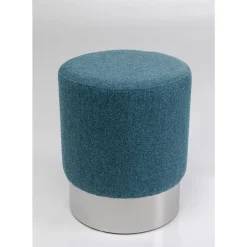 New Hocker Cherry Lina Blau Silver O35Cm Sitzbänke