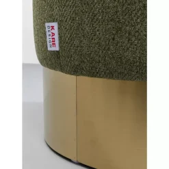 Hocker Cherry Lina Grun Brass O35Cm Sitzbänke