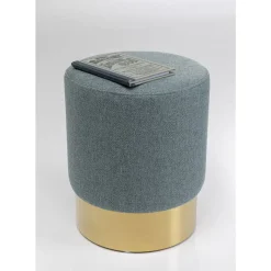 Clearance Hocker Cherry Lina Hellbau Brass O35Cm Sitzbänke