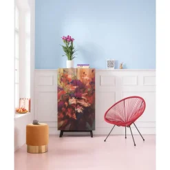 Sale Hocker Cherry Orange Brass O35Cm Sitzbänke