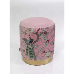Best Hocker Cherry Peacock Brass O32Cm Sitzbänke