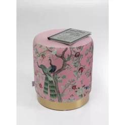 Best Hocker Cherry Peacock Brass O32Cm Sitzbänke