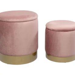 Sale Hocker Cherry Storage Rose Brass (2/Set) Sitzbänke