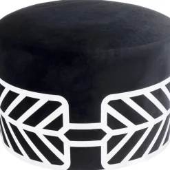 Hocker Jenna Schwarz O61Cm Sitzbänke