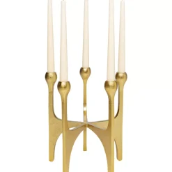 Sale Kerzenständer Stacky Gold 31Cm Kerzenständer & Laternen