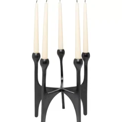 Online Kerzenständer Stacky Schwarz 31Cm Kerzenständer & Laternen