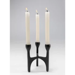 Sale Kerzenständer Stacky Schwarz 15Cm Kerzenständer & Laternen