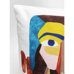 New Kissen Artistic Face 45X45Cm Kissen