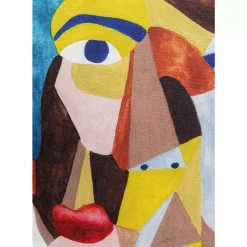 New Kissen Artistic Face 45X45Cm Kissen
