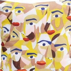 Clearance Kissen Artistic Faces 45X45Cm Kissen