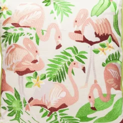 Clearance Kissen Exotic Flamingo 45X45Cm Kissen