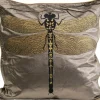 Best Kissen Glitter Dragonfly Braun 40X40Cm Kissen