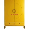 Outlet Kleiderschrank Disk Yellow Regale